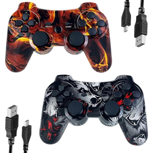 Wireless PS3 Controllers Ergonomic Design Rechargeable Battery Joystick 360