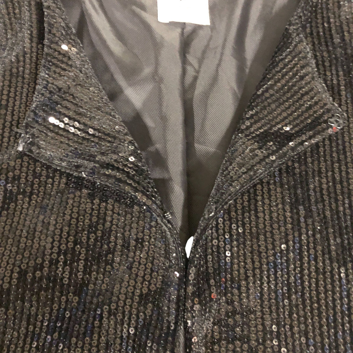 Black Sequin Jacket Size UK24 Women's Sparkly Party
