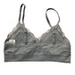 Three Pack Wire Free Bralettes Olive Black White