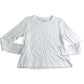 River Island Relaxed Fit Ribbed Top UK18 Women's Long Sleeve Casual White