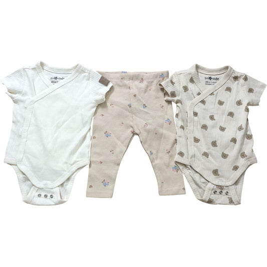 So Cute Baby Bodysuits And Pants Set 68cm 3 To 6 Months Organic Cotton Set