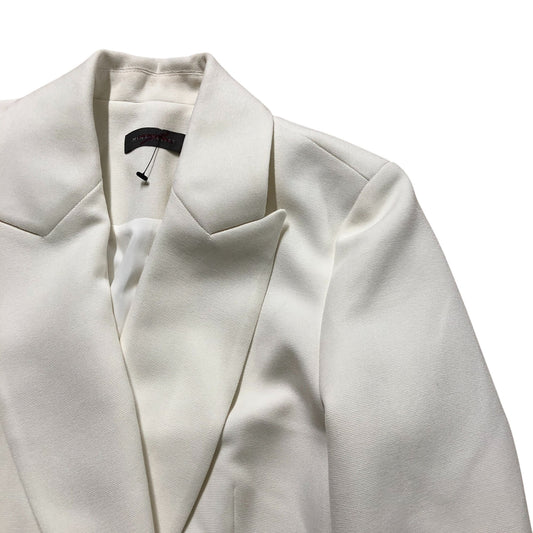 White Double Breasted Blazer Size 8