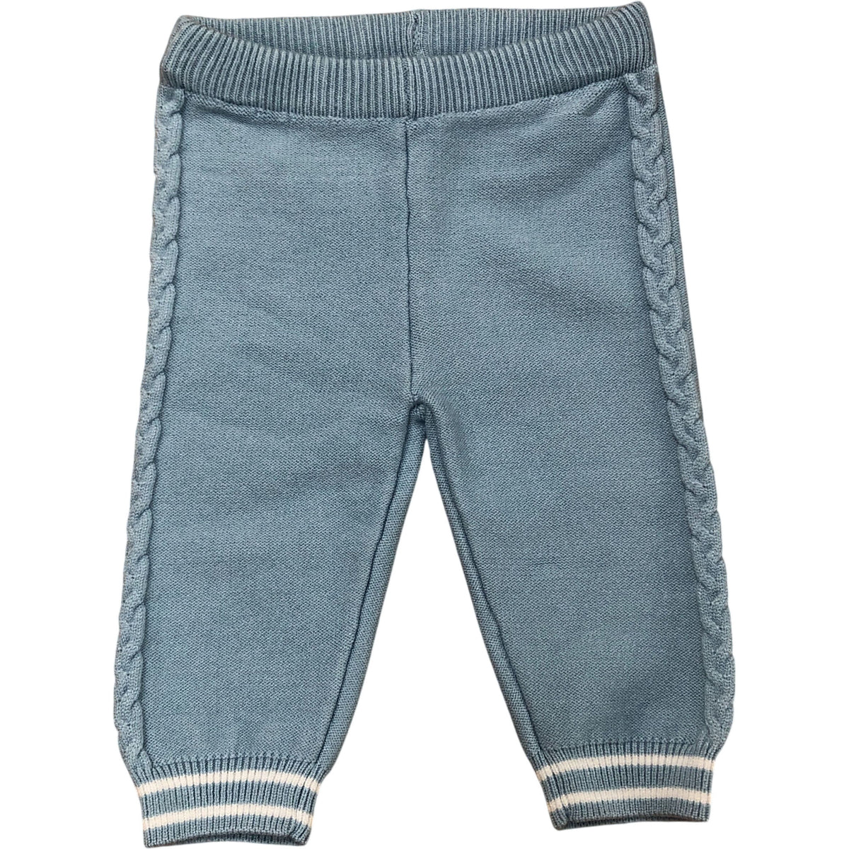 River Island Baby Set Sweater And Pants Outfit Size 0-3 Months Soft Knit Blue