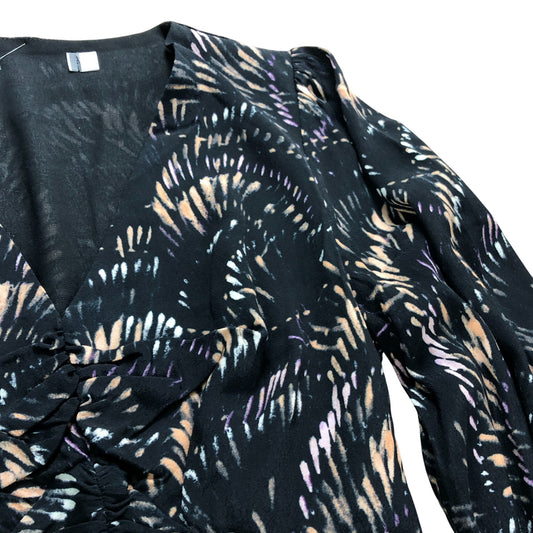 Branded Printed Midi Dress - Size 6