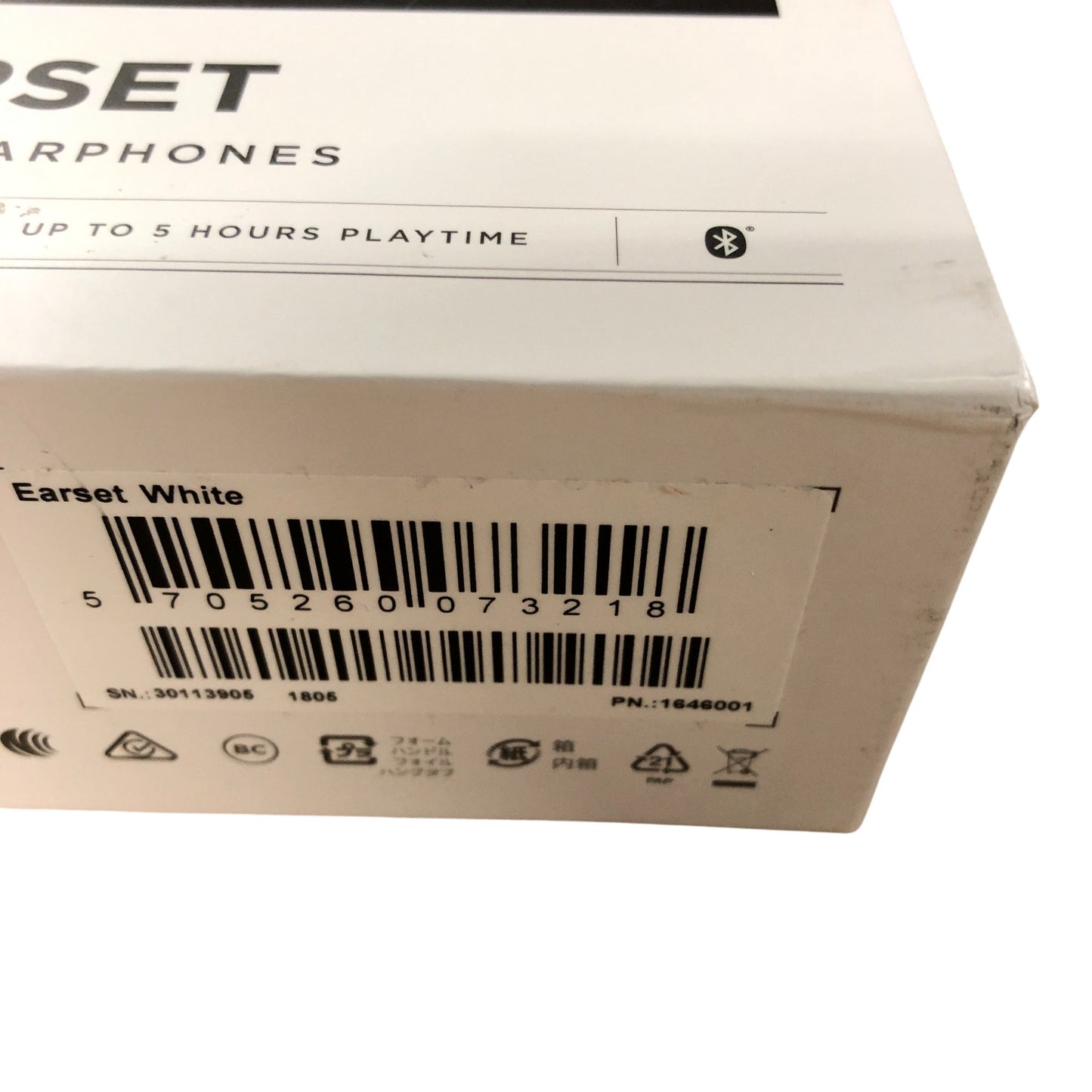 Bang & Olufsen Earset Wireless Earphones Bluetooth Flexible Fit White