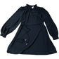 River Island Black Fit & Flare Long Sleeved Dress Size 12
