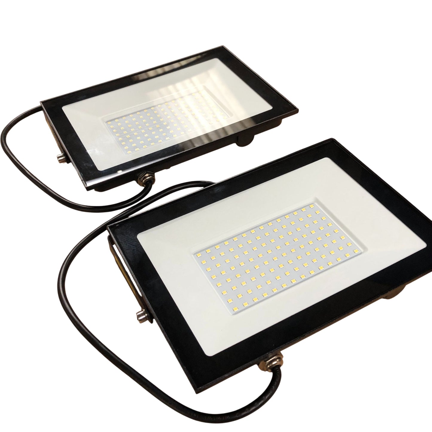 100W LED Floodlight IP66 Cold White Security Light Outdoor Pack Of 2