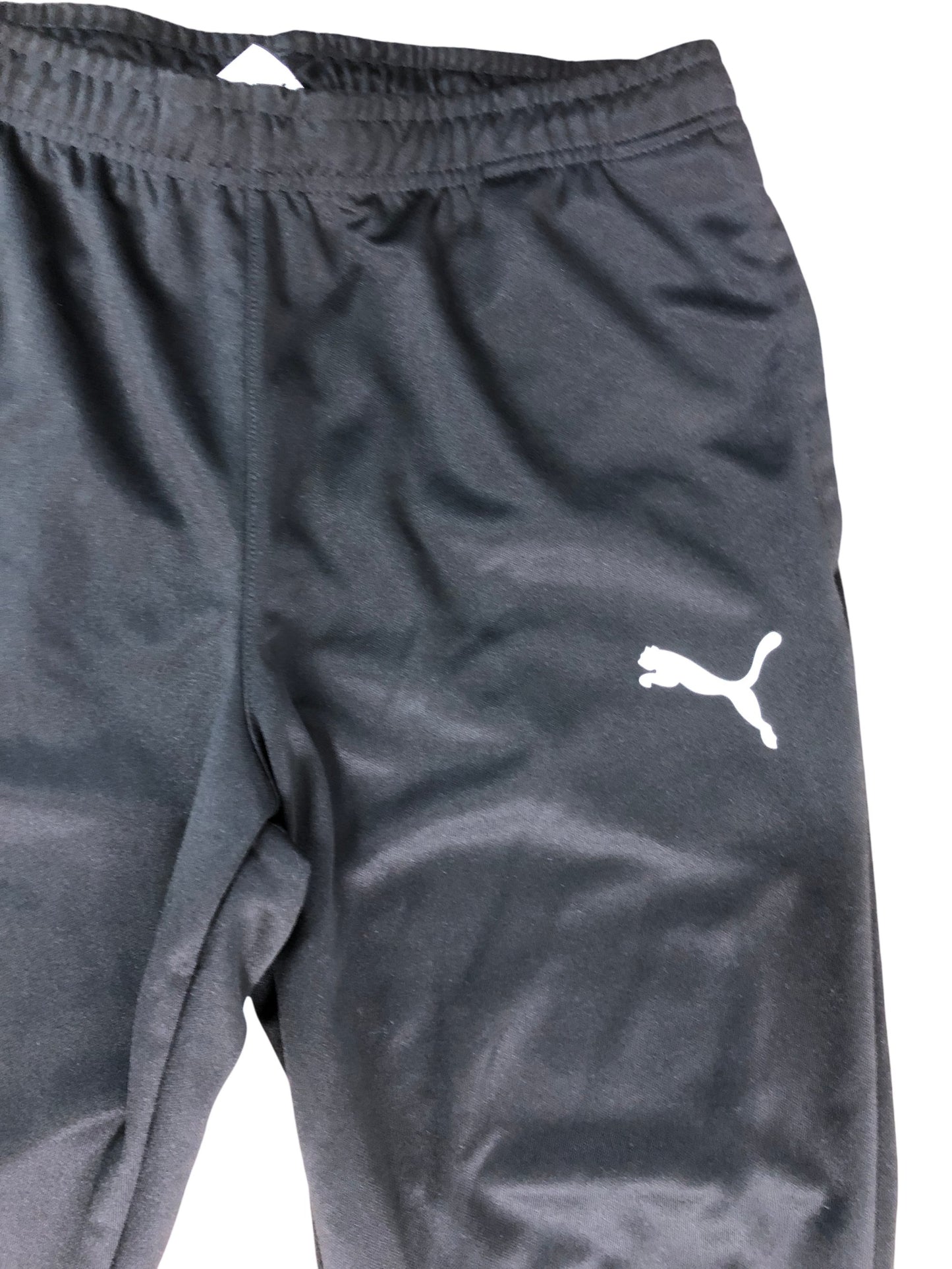 PUMA Activewear Trousers Men's Track Pants Black Lightweight Zipped Cuffs M