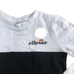 ellesse Rome 2-3 Years Boys Long Sleeve T-Shirt Black White Colour Block Style