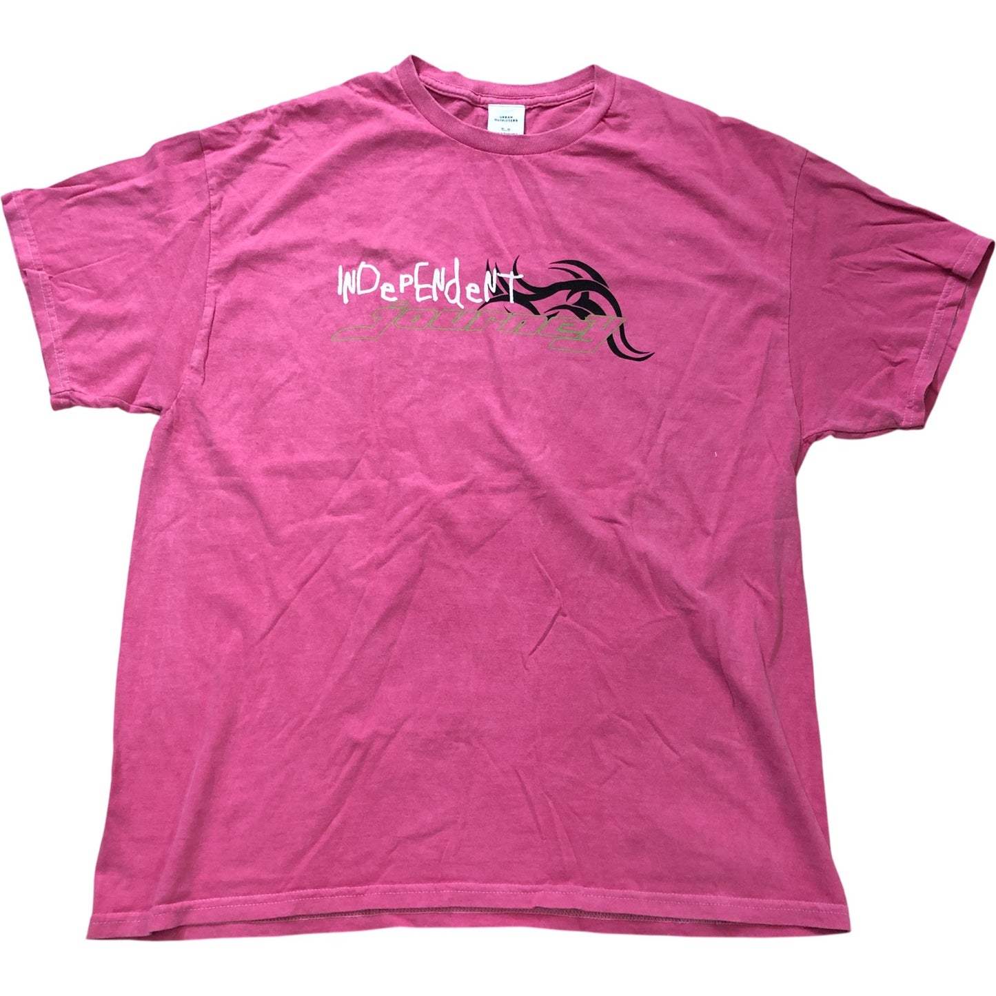 Vintage Look Pink Independent Journey Graphic Tee T Shirt M