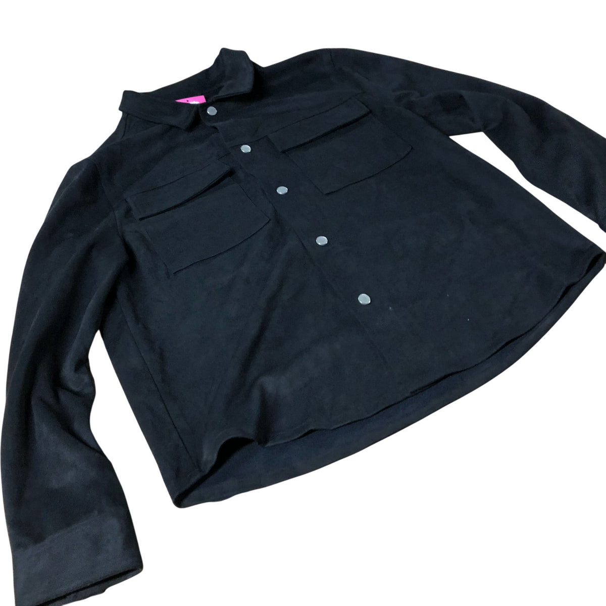 River Island Black Long Sleeve Shirt Casual Button Up Top Medium