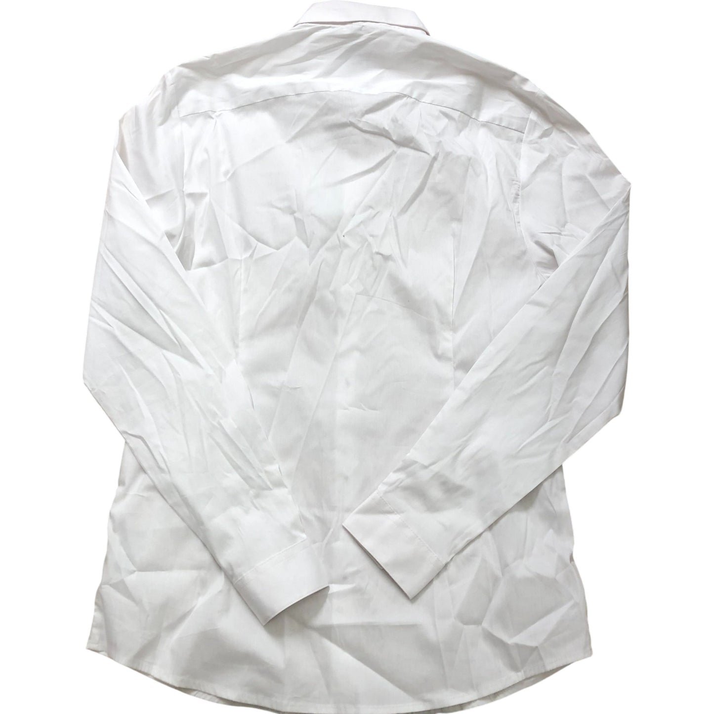 River Island Muscle Fit White Shirt Size M Men's Long Sleeve Smart Casual