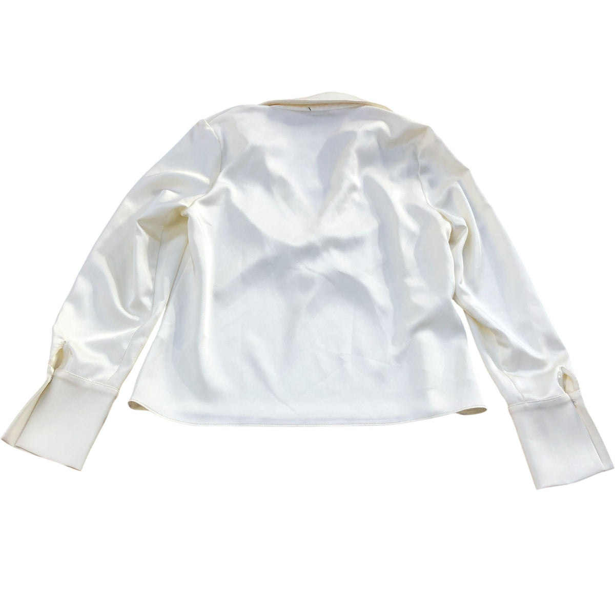 Rivers Island Studio White Satin Blouse Size 12