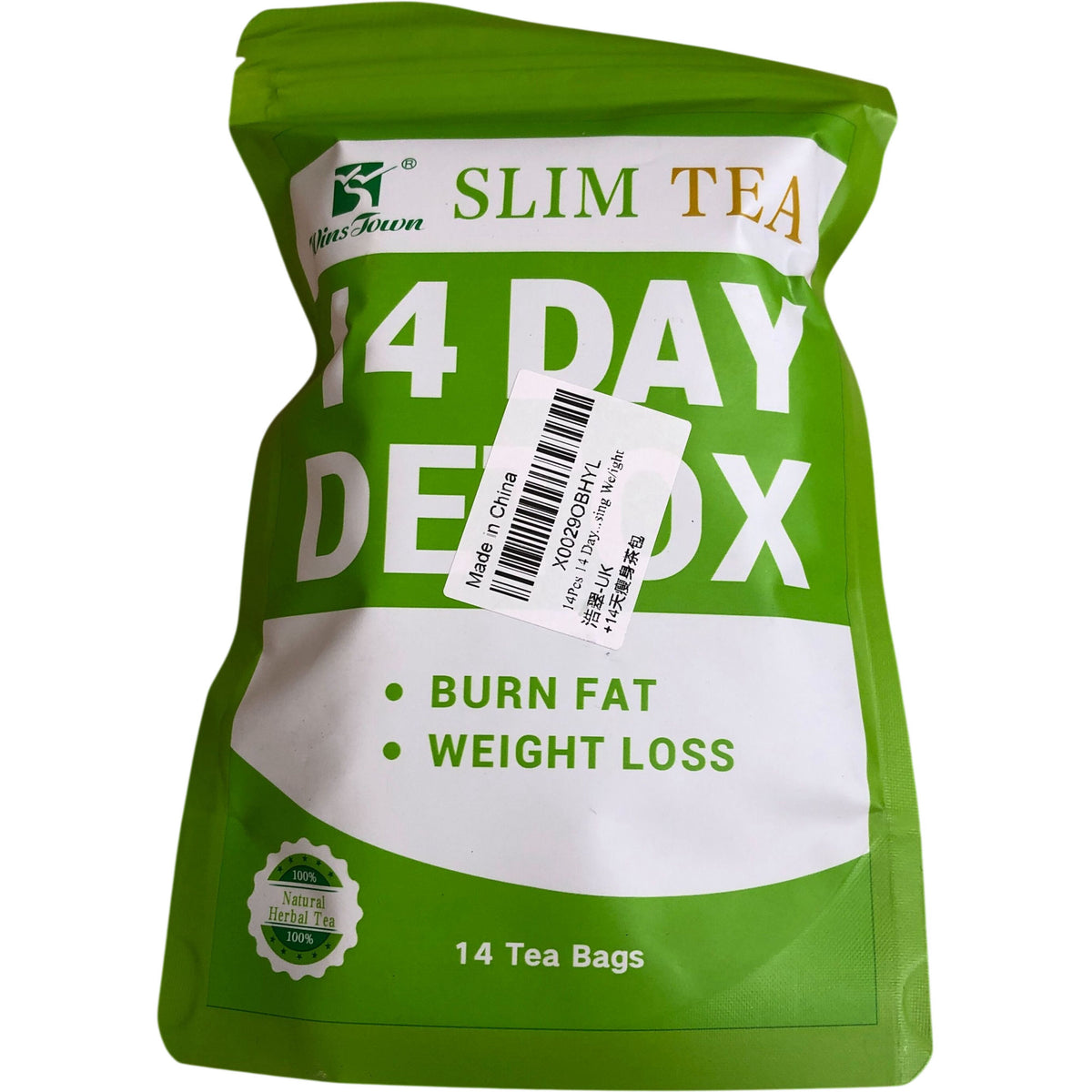 14 Day Detox Slim Tea Weight Loss 14 Tea Bags Herbal Natural Blend