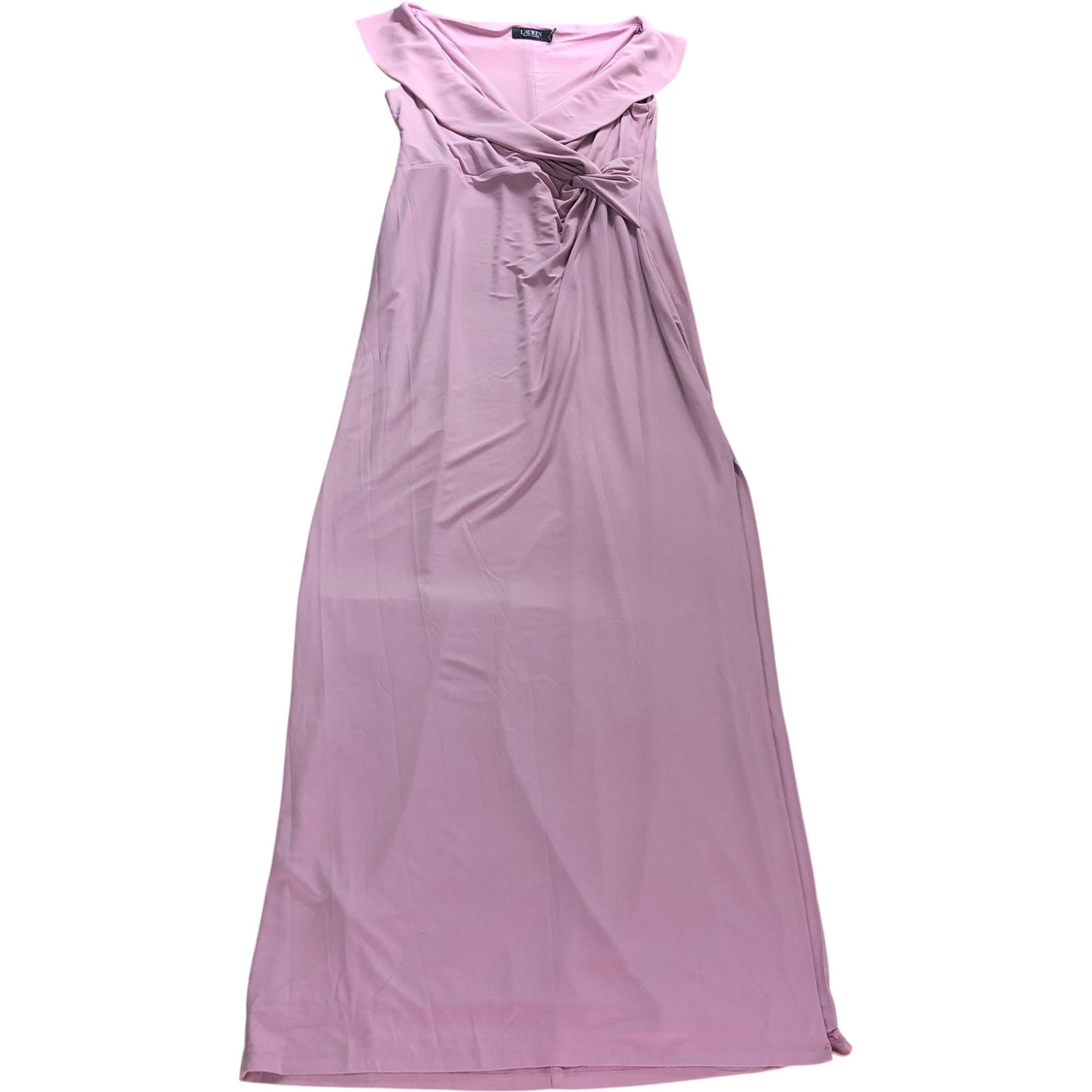 Lauren Ralph Lauren Pink Ruched Jersey Gown Dress - Size 12