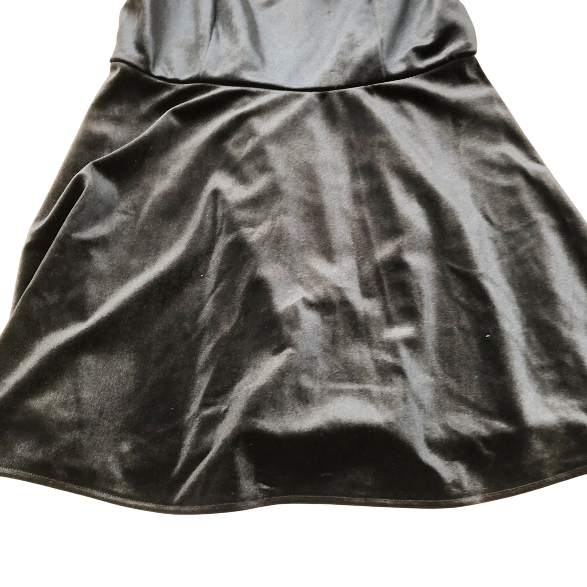 River Island Black Velvet Dress Women's Sleeveless A Line Party Dress