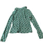 Boden Green Patterned Blouse Women's Button Front Long Sleeve UK12