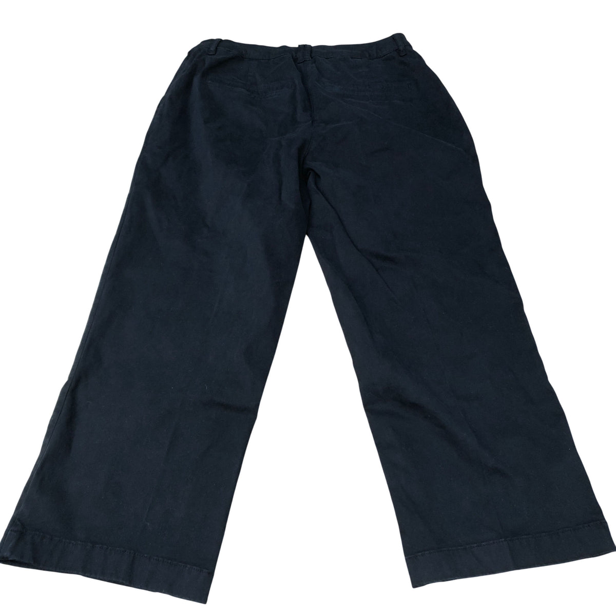 Baukjen Organic Cotton Trousers UK14 Women's Black Casual Wide Leg