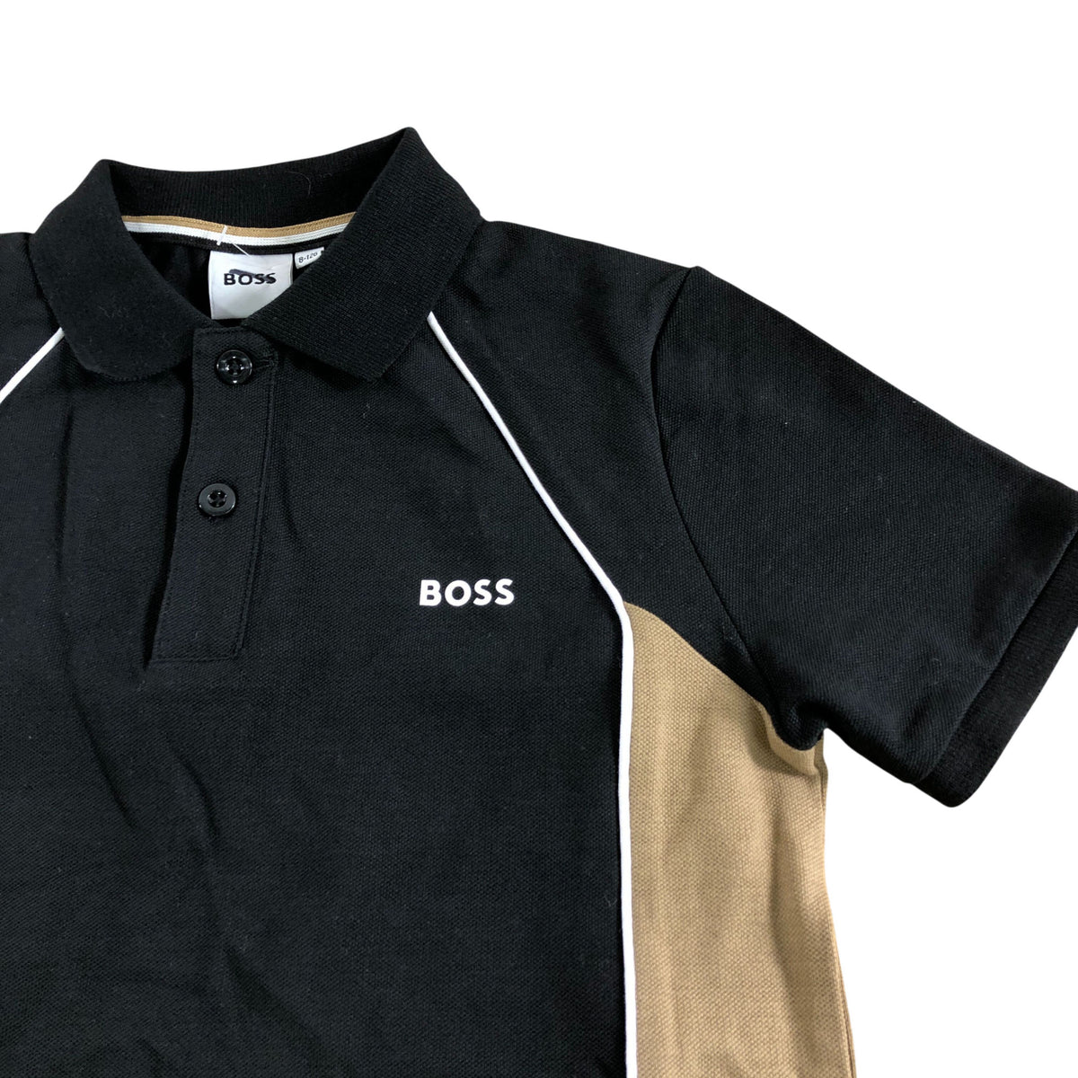 BOSS Boys Polo Shirt Black 8 Years