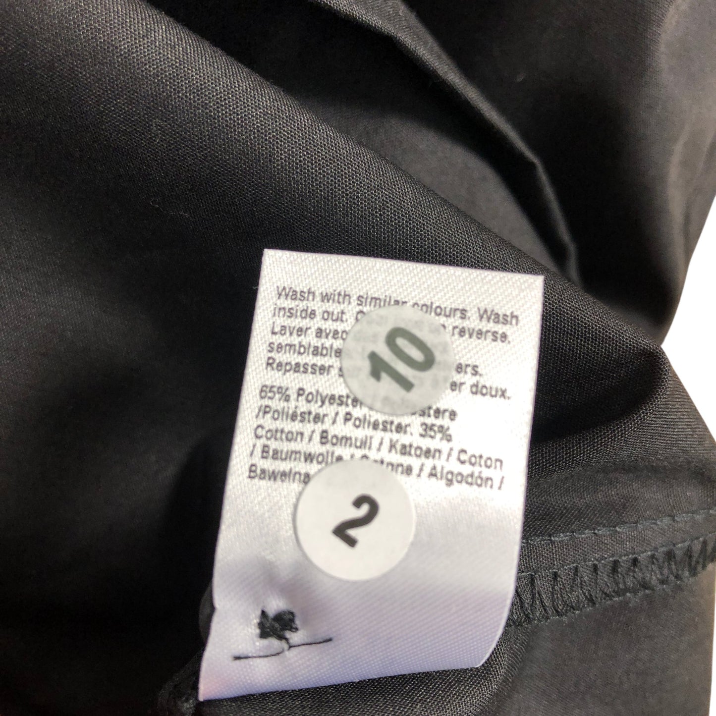 River Island Black Short Sleeve Shirt Size XL Mens Casual Material Poly Cotton