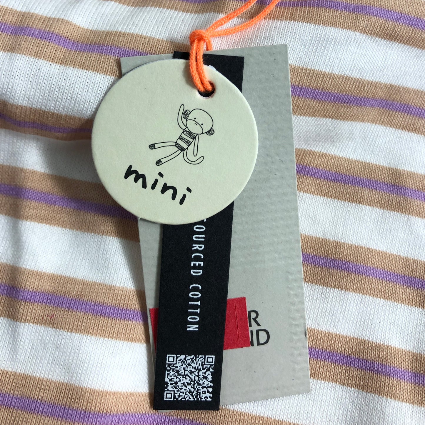 River Island Future Princess T-Shirt UK4-5 Years Girls Striped Cotton Top