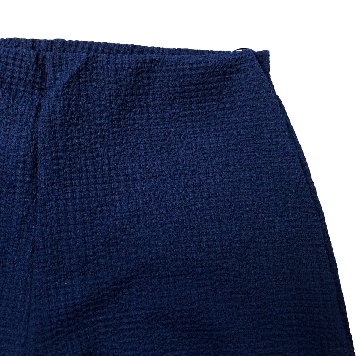 River Island Wide Leg Trousers Navy Textured Trousers Size S