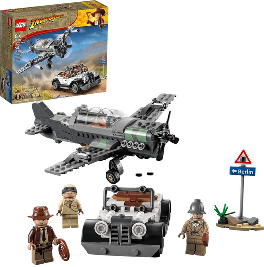 LEGO INDIANA JONES Fighter Plane Chase Set 77012 Complete Building Toy