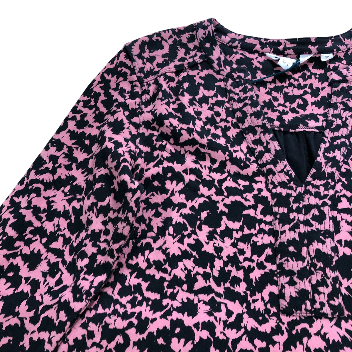 June Jersey Shift Dress UK8 Women's Pink Print Long Sleeves