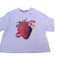River Island Strawberry Graphic T-Shirt 7/8 Years Girls Pink Short Sleeve