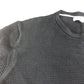 River Island Black Waffle Knit T-Shirt XL Men's Short Sleeve Cotton Casual