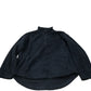 Quarter Zip Fleece Jacket Medium Unisex Soft Black Warm Cozy