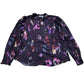 Baukjen Sabrina Printed Blouse Plum Watercolour Floral Size 16