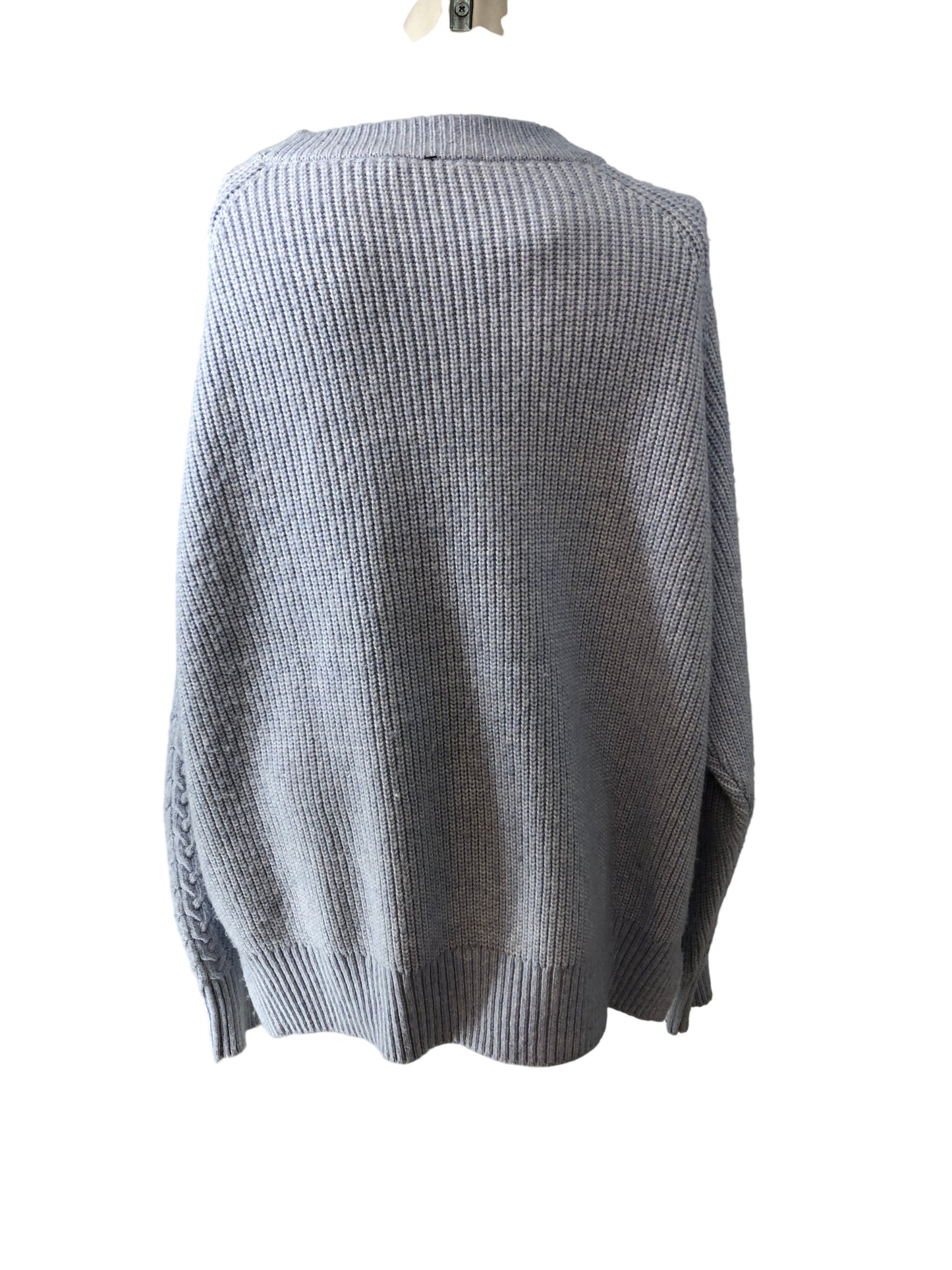 Light Blue Chunky Knit Sweater Women's Oversized Casual Jumper Size 20