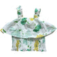 Zara Girls Floral Crop Top 6-7 Years Green Yellow Floral Print Cotton Ruffle