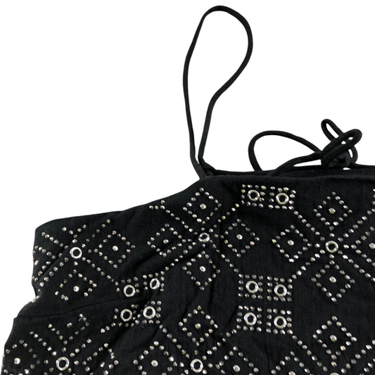 River Island Women's Black Embellished Camisole Top Size UK12