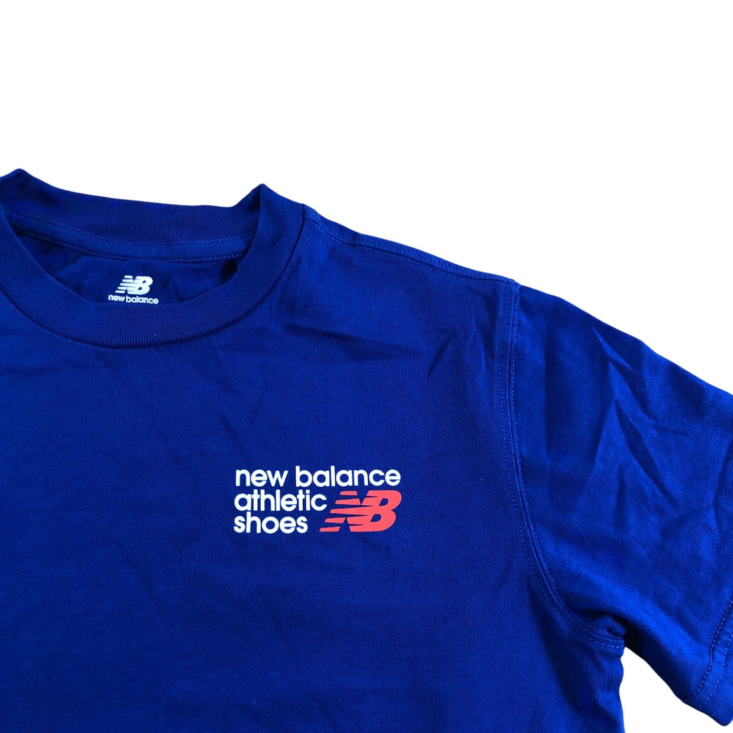 New Balance Team Royal T-Shirt 12-13 Years Boys Athletic Clothes Cotton