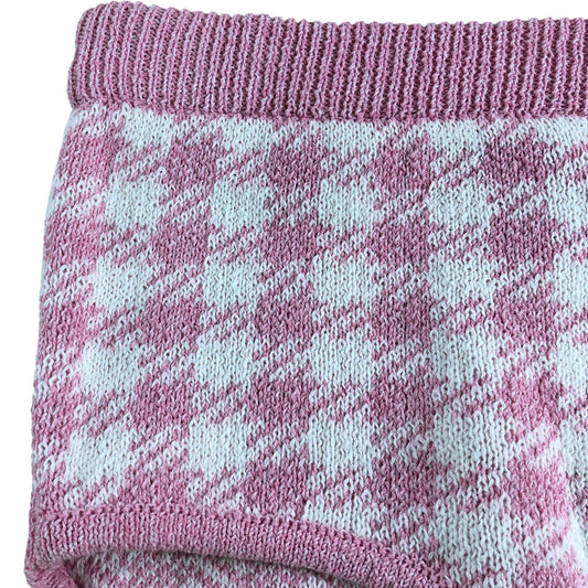 River Island Women's Size 10 Pink Gingham Hot pant Shorts