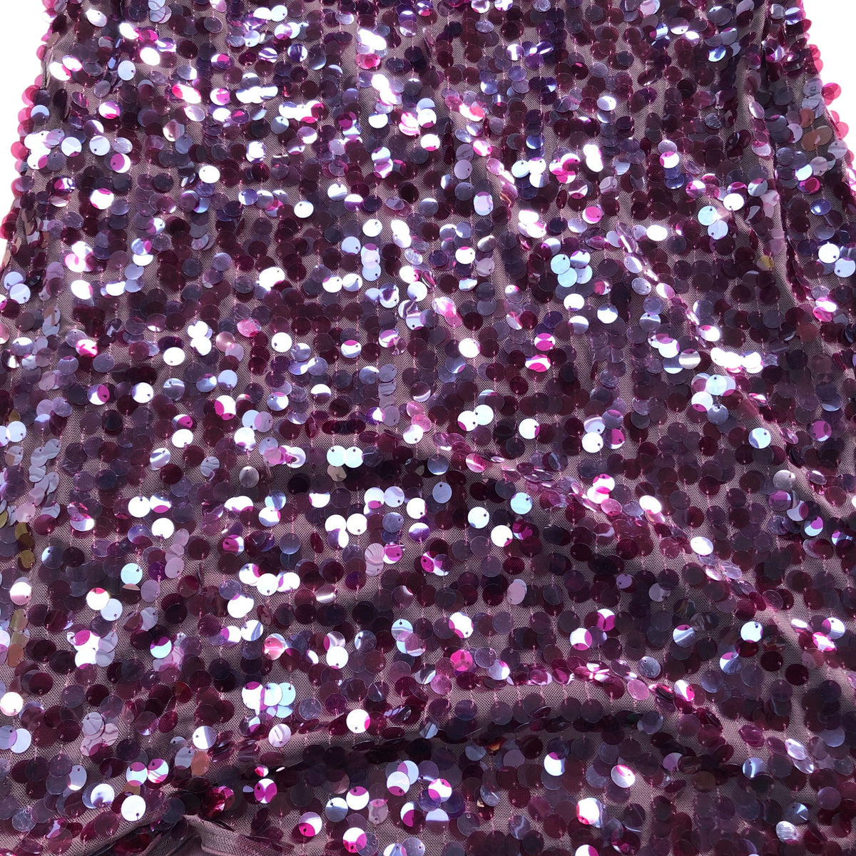 Sequin Dress UK18 Women's Evening Short Sleeve Burgundy Stylish Top