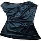 River Island Black Velvet Top UK8 Women's