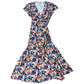 Floral Wrap Dress UK12 Women's Short Sleeve Maxi Viscose Eco-Friendly