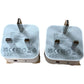 Ampegus USB A C Charger Dual Port Travel UK Plug Adapter Set 2 Pack