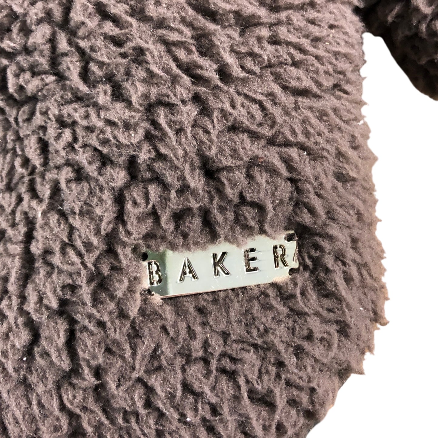 Baker Faux Fur Hooded Jacket Size 7 Years Girls Soft Brown Outerwear