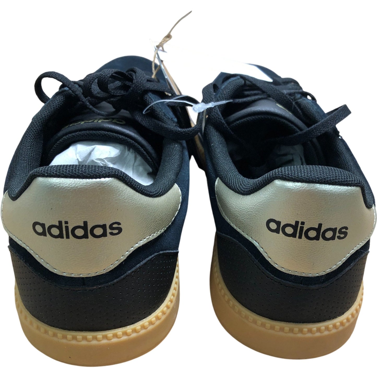 Adidas Breaknet Sleek Trainers UK8 Men's Black Gold Cloudfoam Style