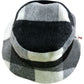Reversible Bucket Hat One Size Women's Charcoal Grey Check/Pink