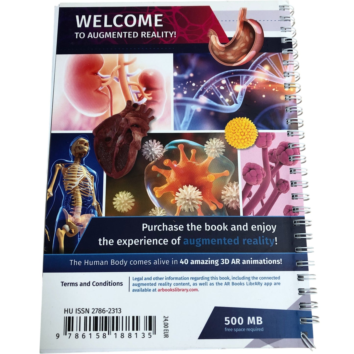 Augmented Reality The Human Body Interactive Learning Book 3D Animations