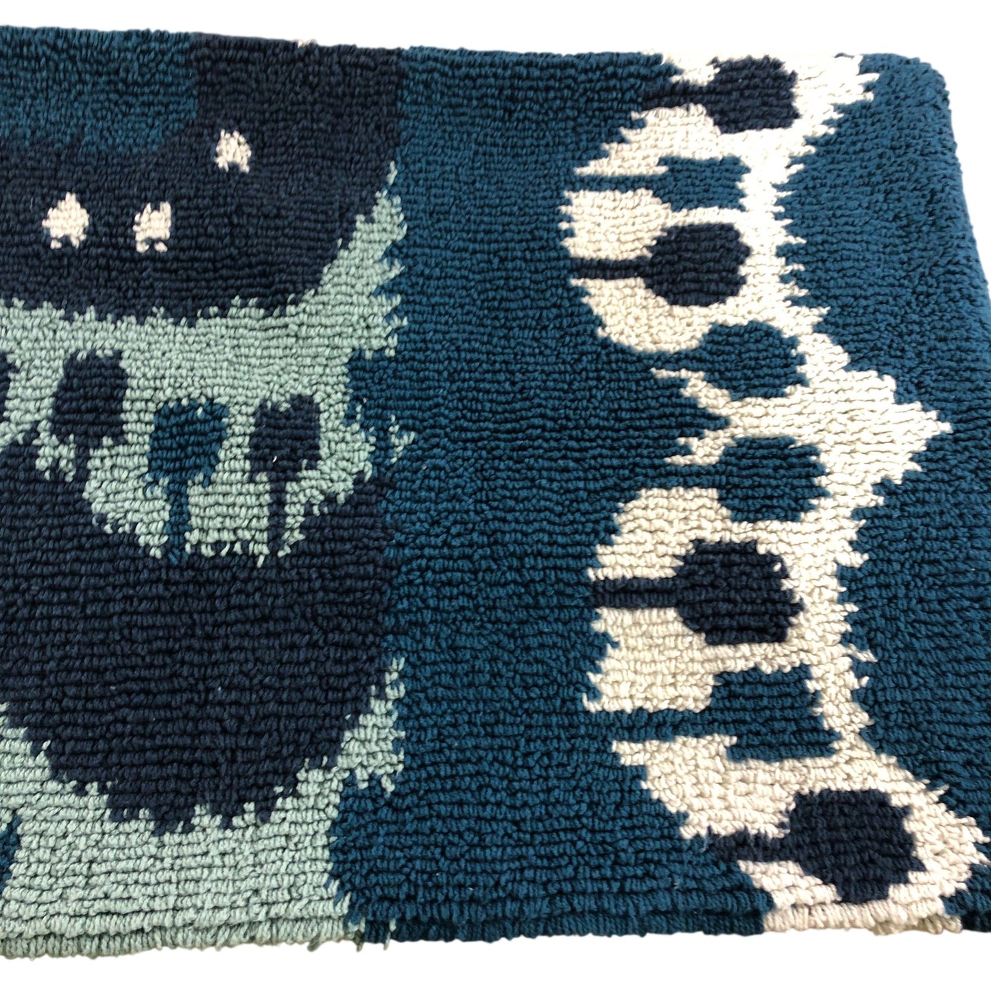 Blue Cotton Rich Loop Cushion Cover 40 x 65cm