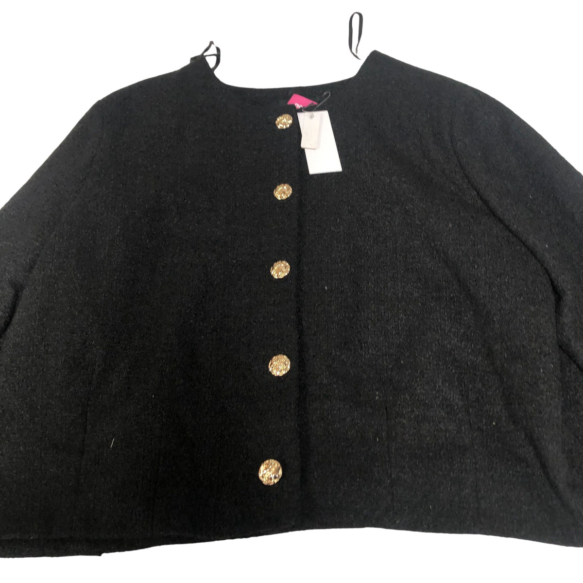 Cropped Cardigan Women's Black UK24