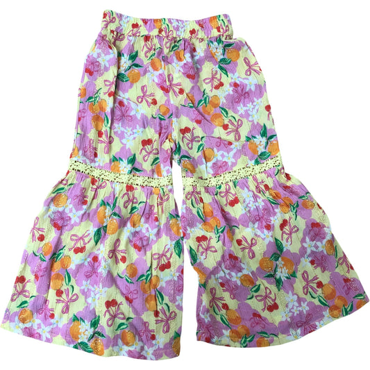 River Island Floral Trousers 12-18 Months Girls Lightweight Summer