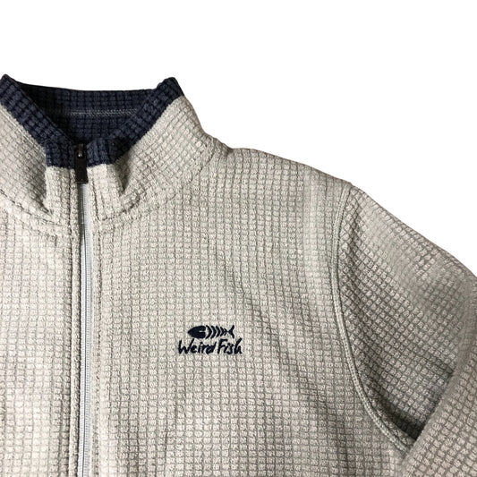 Weird Fish Shires Jacket M Sage Recycled Polyester Grid Fleece
