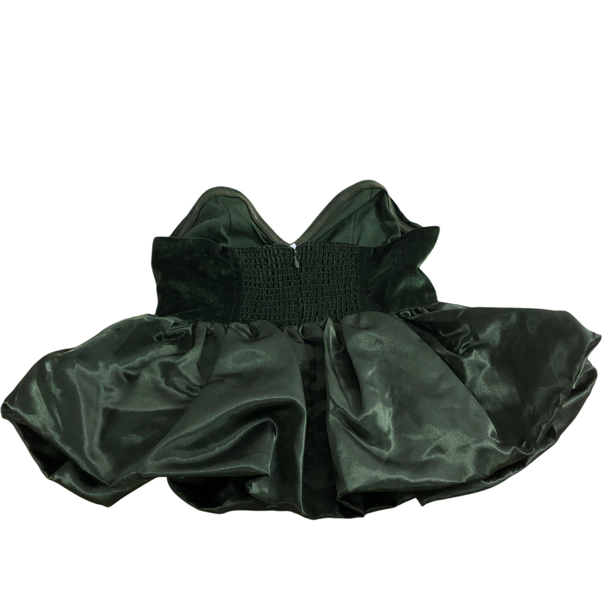 River Island Small Green Velvet Corset Top Women's